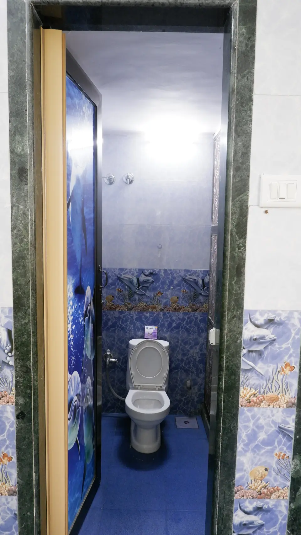 Clean, child-friendly washroom